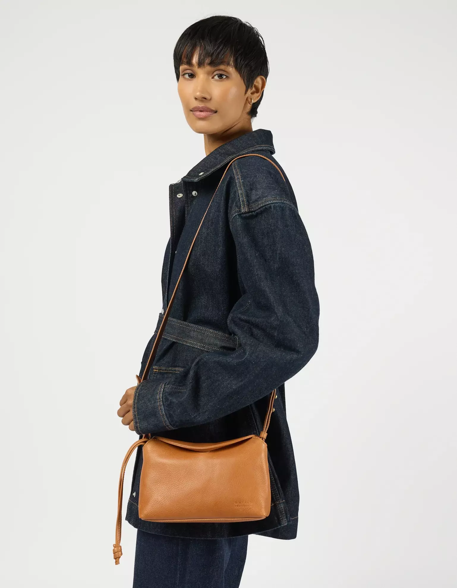 O MY BAG Sienna Mini Wild Oak Soft Grain Leather Handtasche Leder braun